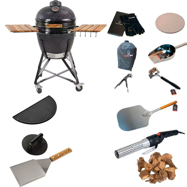 Kamado sumo Midi Stor grillpakke, sort