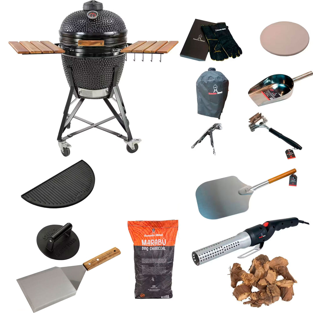Kamado sumo Midi Stor grillpakke, sort