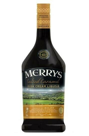 Produktbillede af Merrys Salted Caramel Irish Cream Liqueur Fl 70 på tilbud – premium kvalitet og detaljer