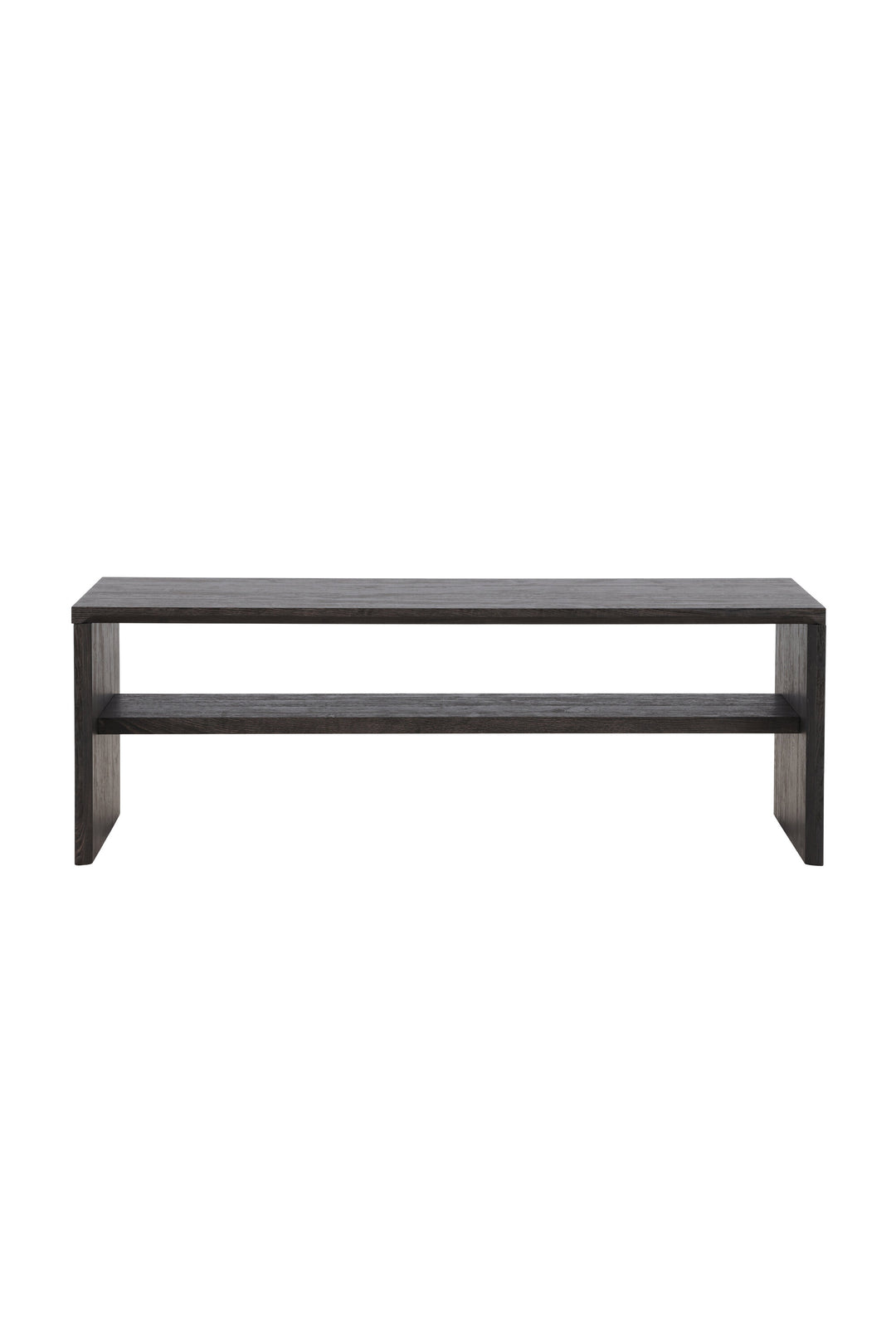 VENTURE DESIGN Telemarket sofabord m. 1 hylde sort 3D-papir 110x50x38