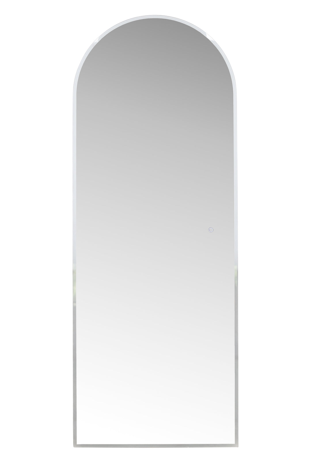 VENTURE DESIGN Skeppsvik x Josefin Lustig vægspejl m. lys spejlglas og sølv aluminium 70x185