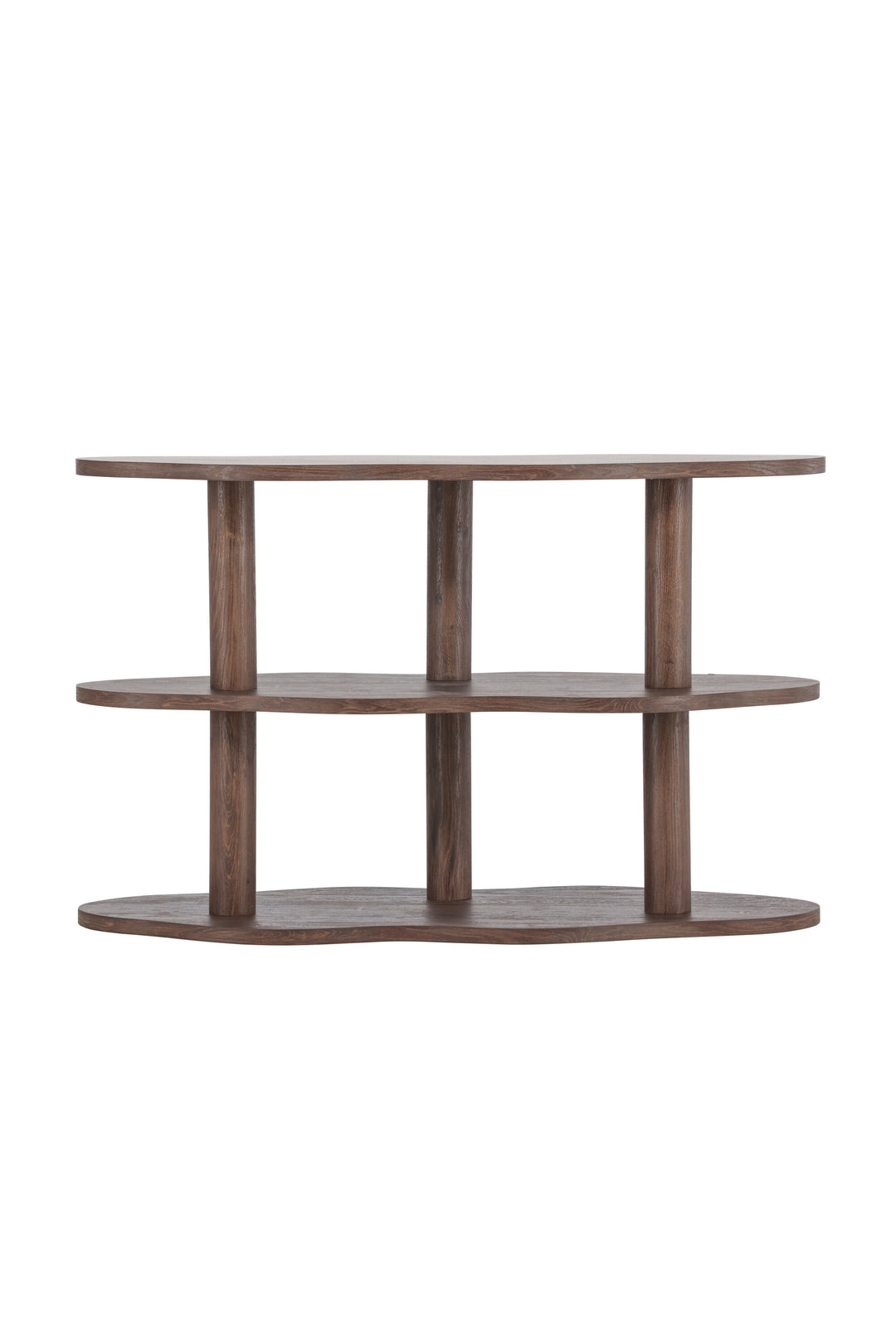 VENTURE DESIGN Moln reol m. 3 hylder MDF med mocca 3D-papir 120x45x75