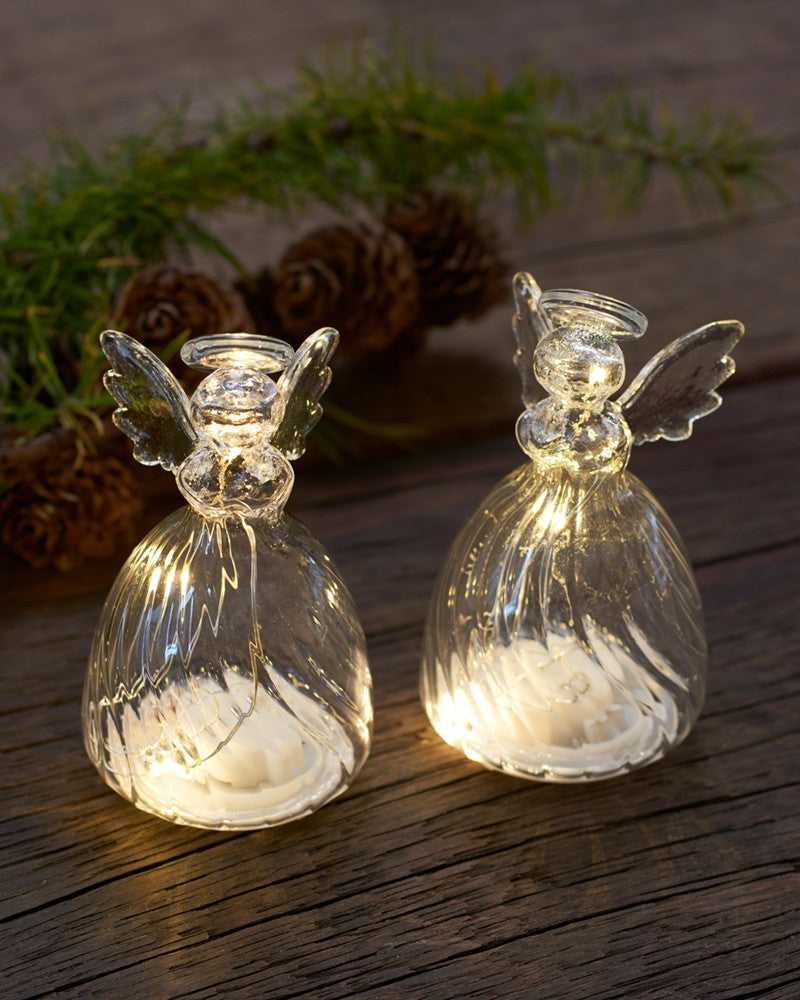 Produktbillede af Sirius Wave Engel 2 stk sæt 9 cm Klar i premium kvalitet