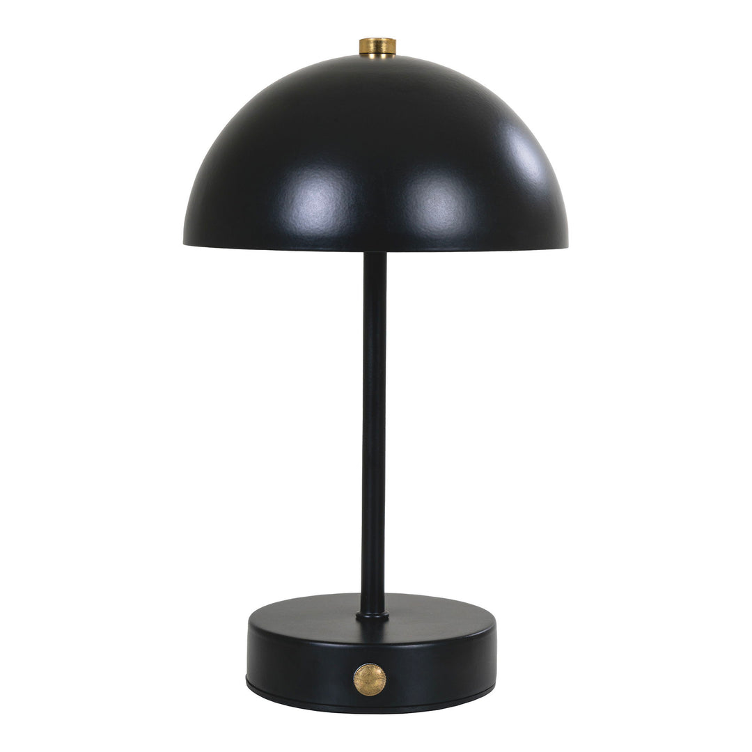 HOUSE NORDIC Holt LED bordlampe genopladelig sort/messing stål