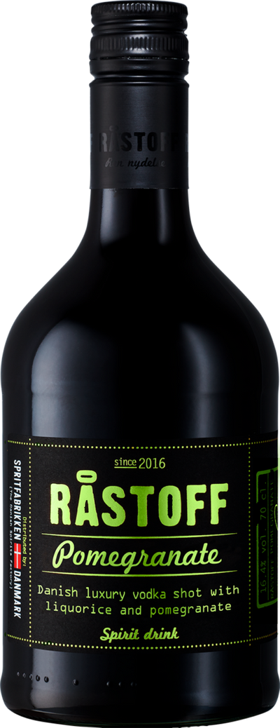Råstoff Pomegranate Fl 70 ❤ Stort online udvalg i RAASTOFF ❤ Billig fragt og hurtig levering 2 - 5 hverdage - Varenummer: BAR-18069 / Ean: '5706844522801 på lager - Udsalg på Drikkevarer | Blandingsspiritus | Shots Spar op til 59% - Over 454 kendte brands på udsalg