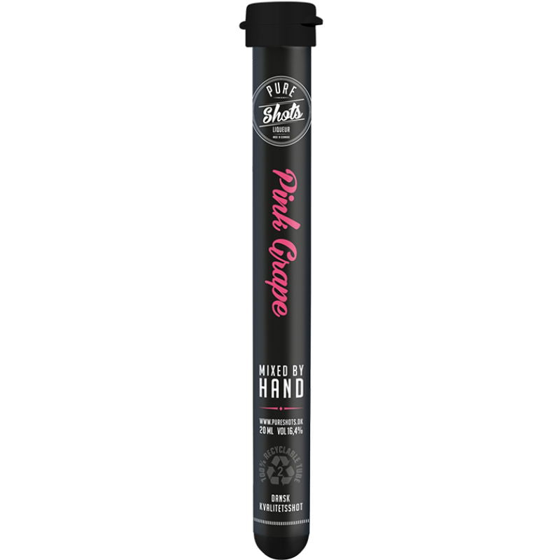 Produktbillede af Pure Pink Grape Shot 50x2cl Rør på tilbud – premium kvalitet og detaljer