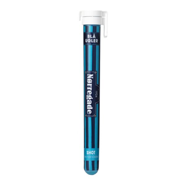 Produktbillede af Nørregade Shots Blå Ugler 50x2cl Shotsrør på tilbud i premium kvalitet