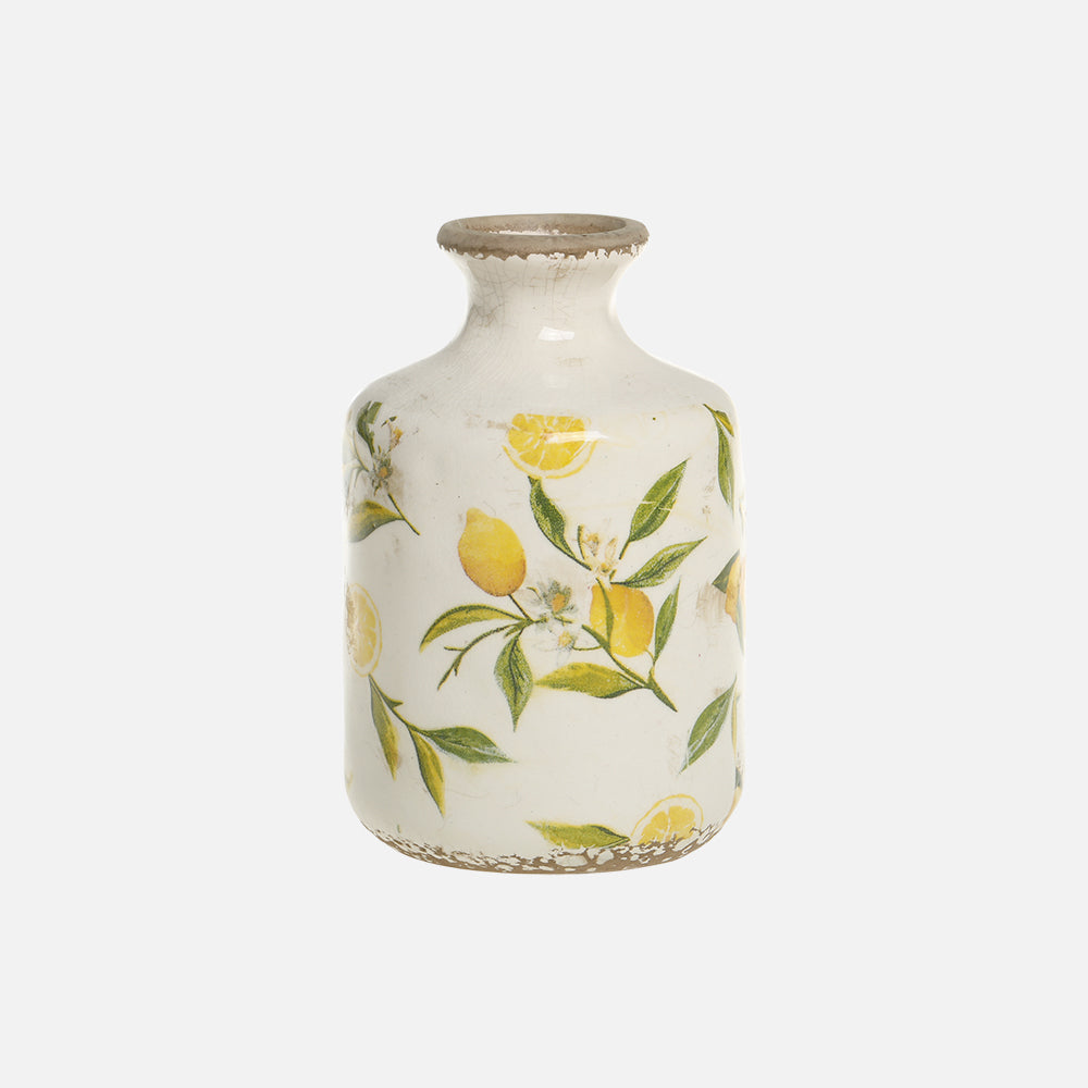 Produktbillede af LIMONE Vase m. citroner lille på tilbud i høj kvalitet