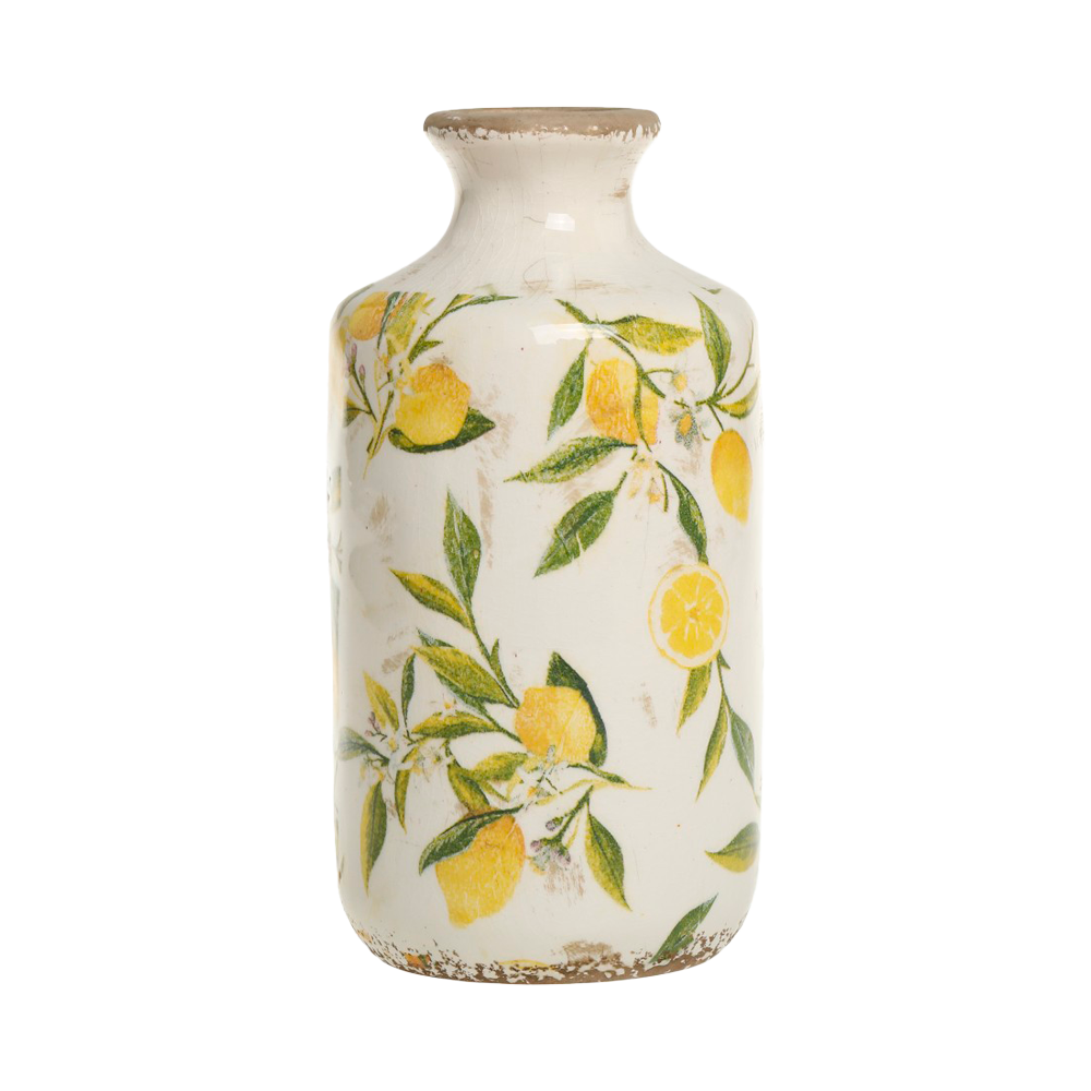 Produktbillede af LIMONE Vase m. citroner stor på tilbud i høj kvalitet