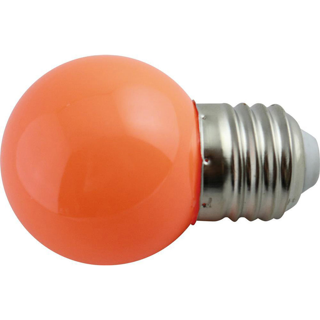 Produktbillede af LED 1W Kronepære Orange på tilbud