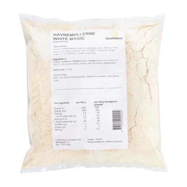 Melmix, White Magic Vaniljekage Havnemøllerne 1,5kg ❤ Kæmpe udvalg i Havnemøllerne ❤ Billig fragt og hurtig levering 2 - 5 hverdage - Varenummer: BAR-671331 / Ean: '05701029002024 på lager - Udsalg på Delikatesser Sødt Vanilje Spar op til 55% - Over 350 kendte brands på udsalg