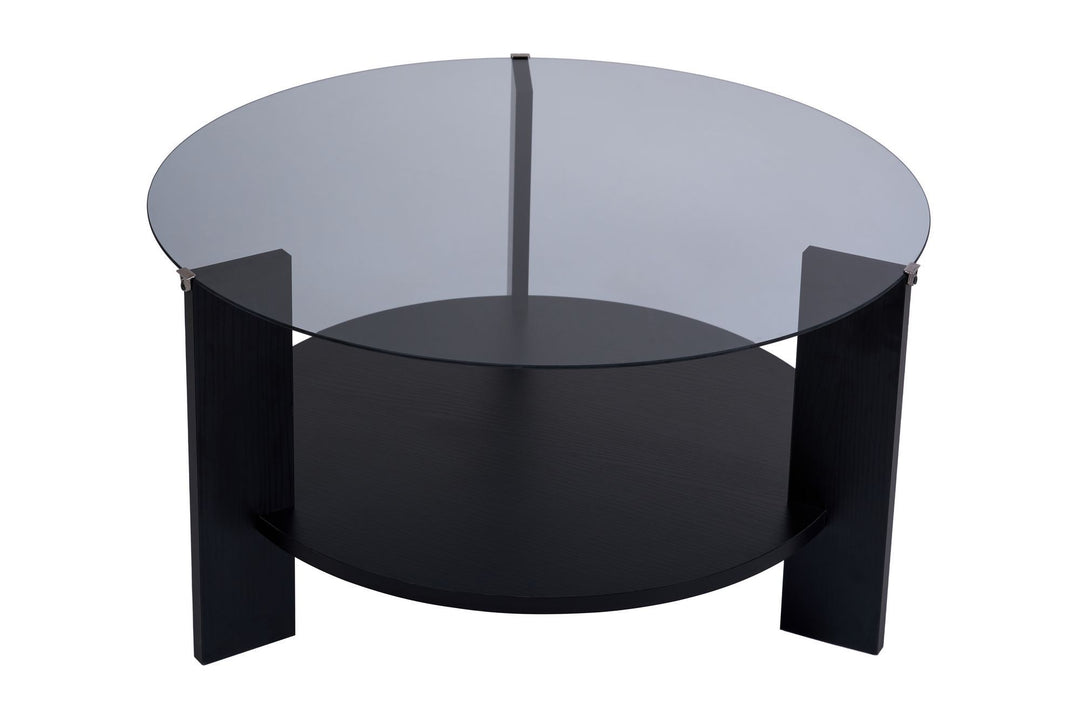 NORDVÄRK Clara Wood Black Fume Sofabord