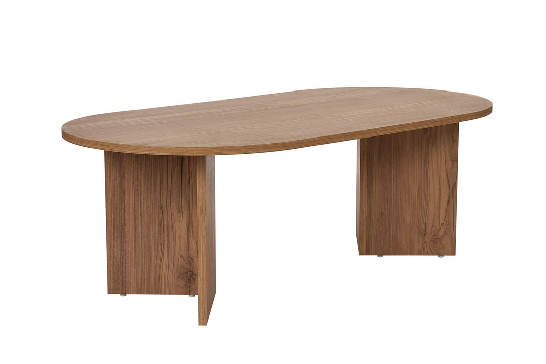 NORDVÄRK Sable sofabord oval VNT eg melamin 119x60
