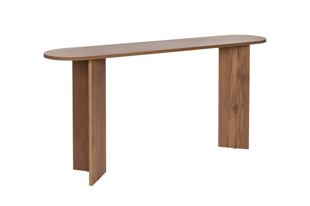 NORDVÄRK Sira konsolbord oval VNT eg melamin 150x35