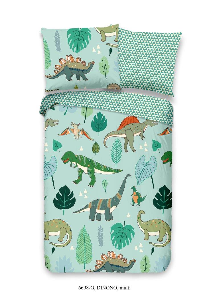 Produktbillede af Dino junior sengesæt på tilbud i høj kvalitet