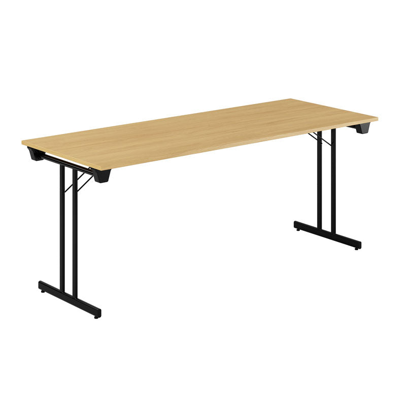 Produktbillede af Dinner Style 180x70cm Sammenklappeligt bord Eg-sort på tilbud