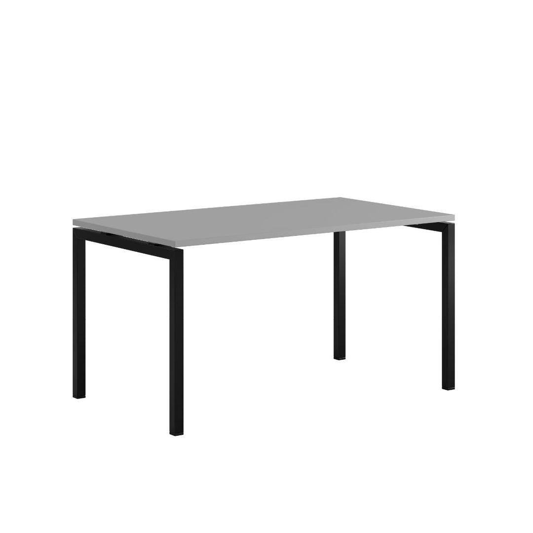 Produktbillede af Luna U Bord 140x80cm Grå-sort på tilbud