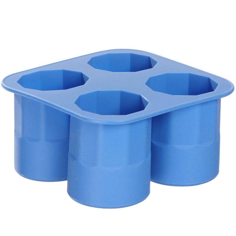 Produktbillede af Isterningebakke 4 Is-shot Glas Silikone på tilbud – premium kvalitet og detaljer