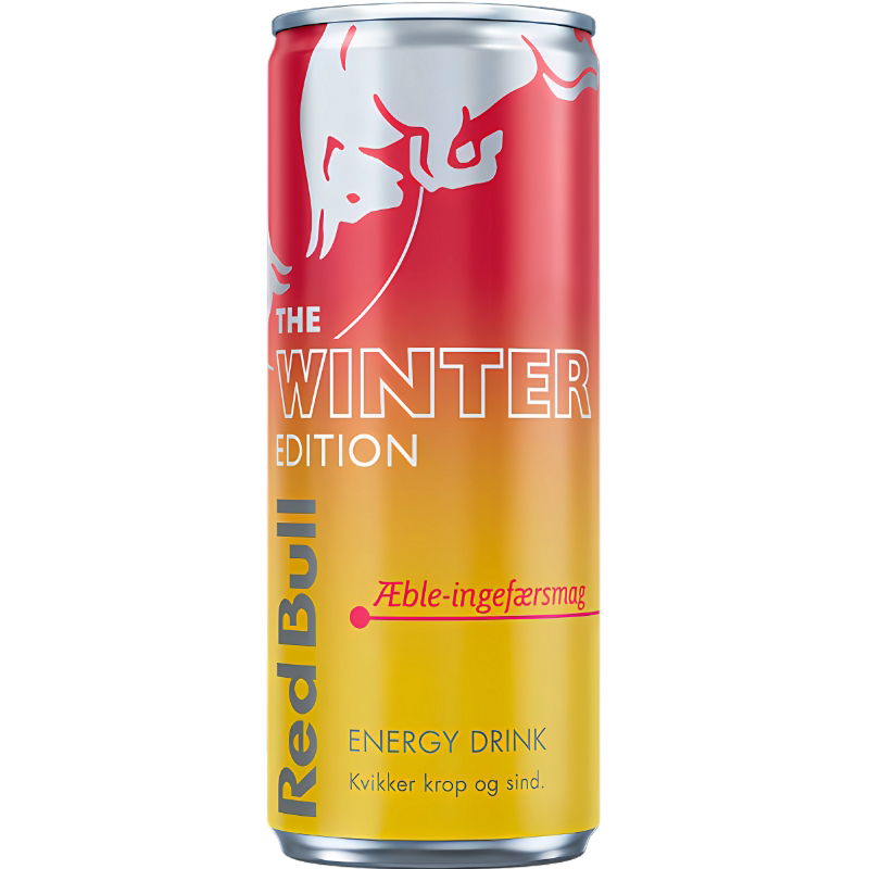 Produktbillede af Red Bull Winter Editiion Æble & Ingefær 25cl på tilbud – premium kvalitet og detaljer