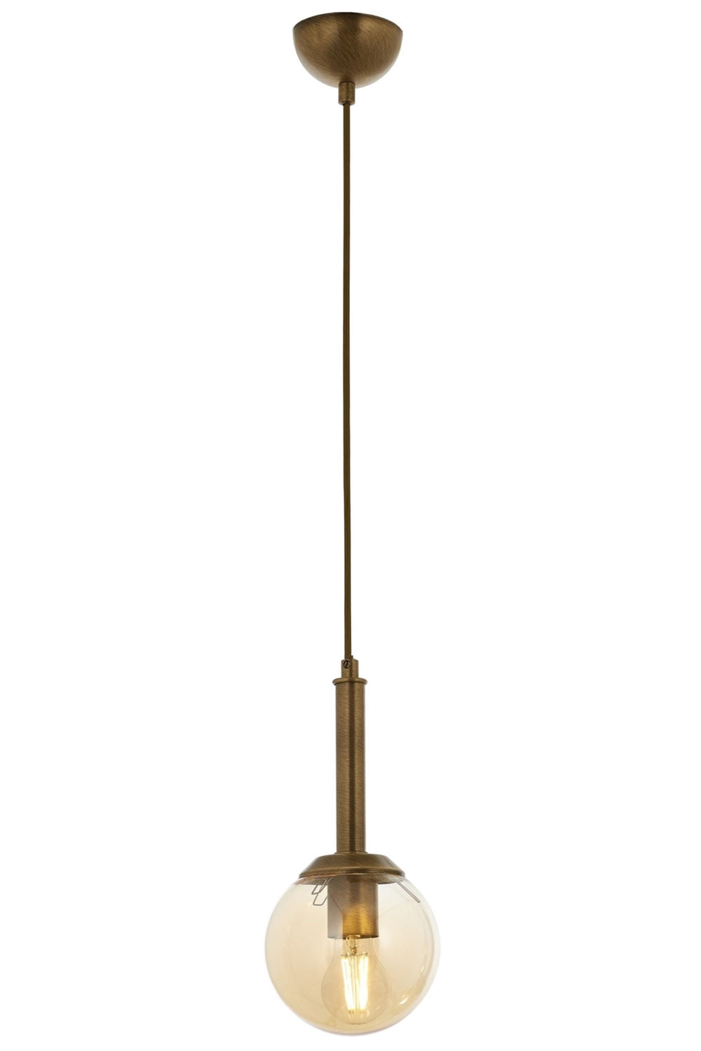 LUMI loftlampe guld glas og guld metal