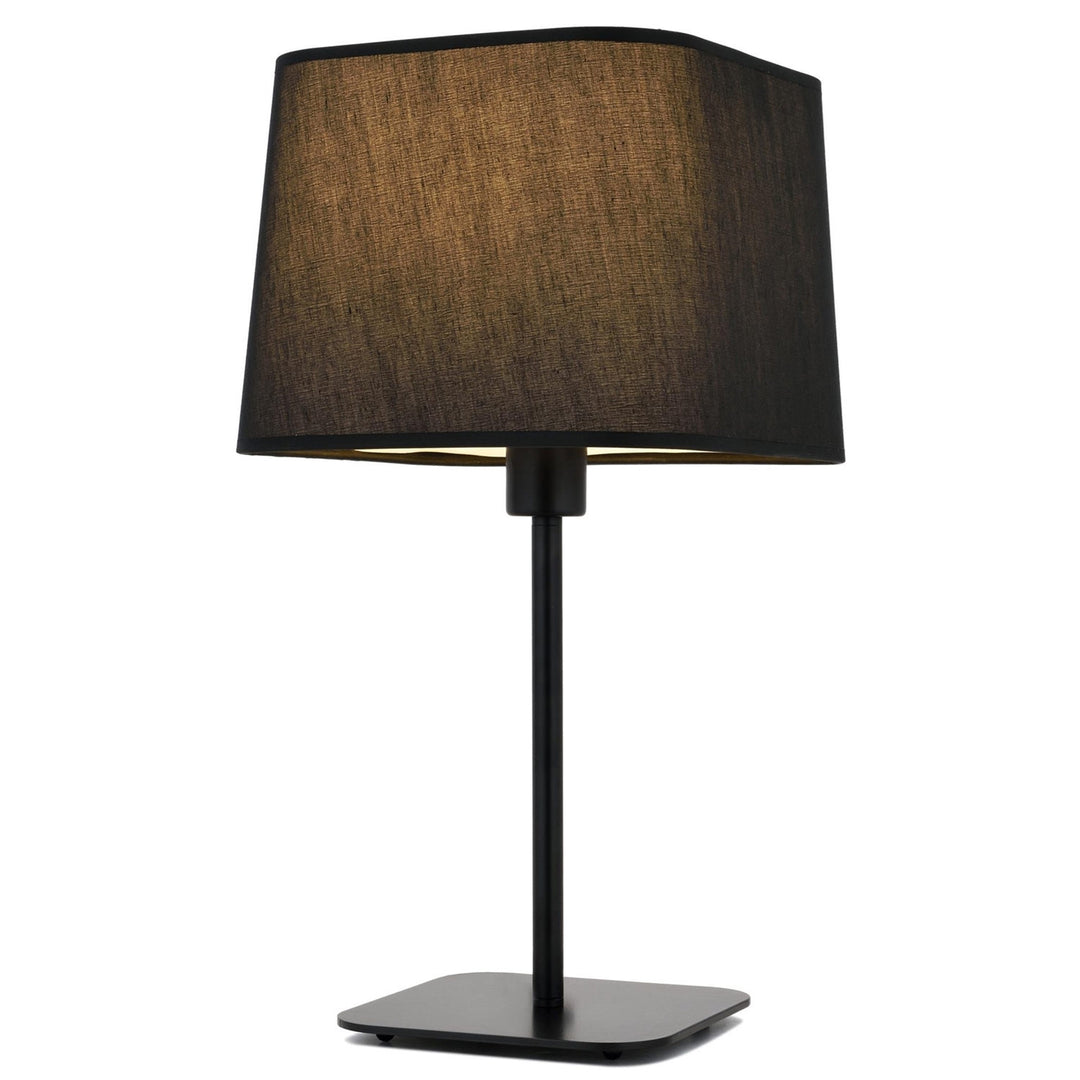 LUMI bordlampe stof og sort metal