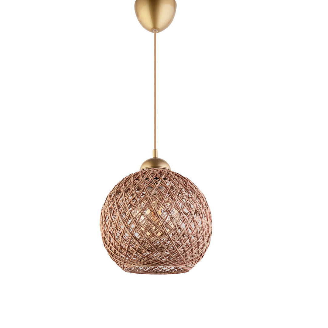 LUMI ASY073 loftlampe brun bomuld og plast