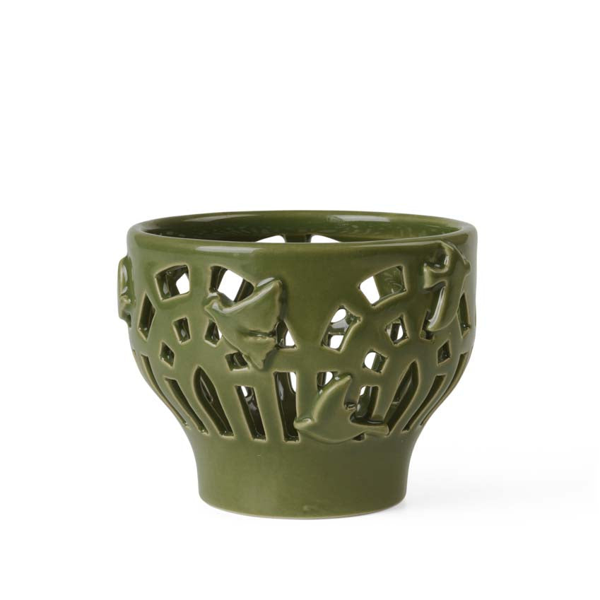 Produktbillede af Kähler Orangery Fyrfadsstage Ø9.5 cm green gard i premium kvalitet