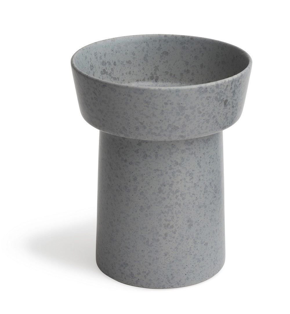 Produktbillede af Kähler Ombria vase skiffergrå 20 cm i premium kvalitet