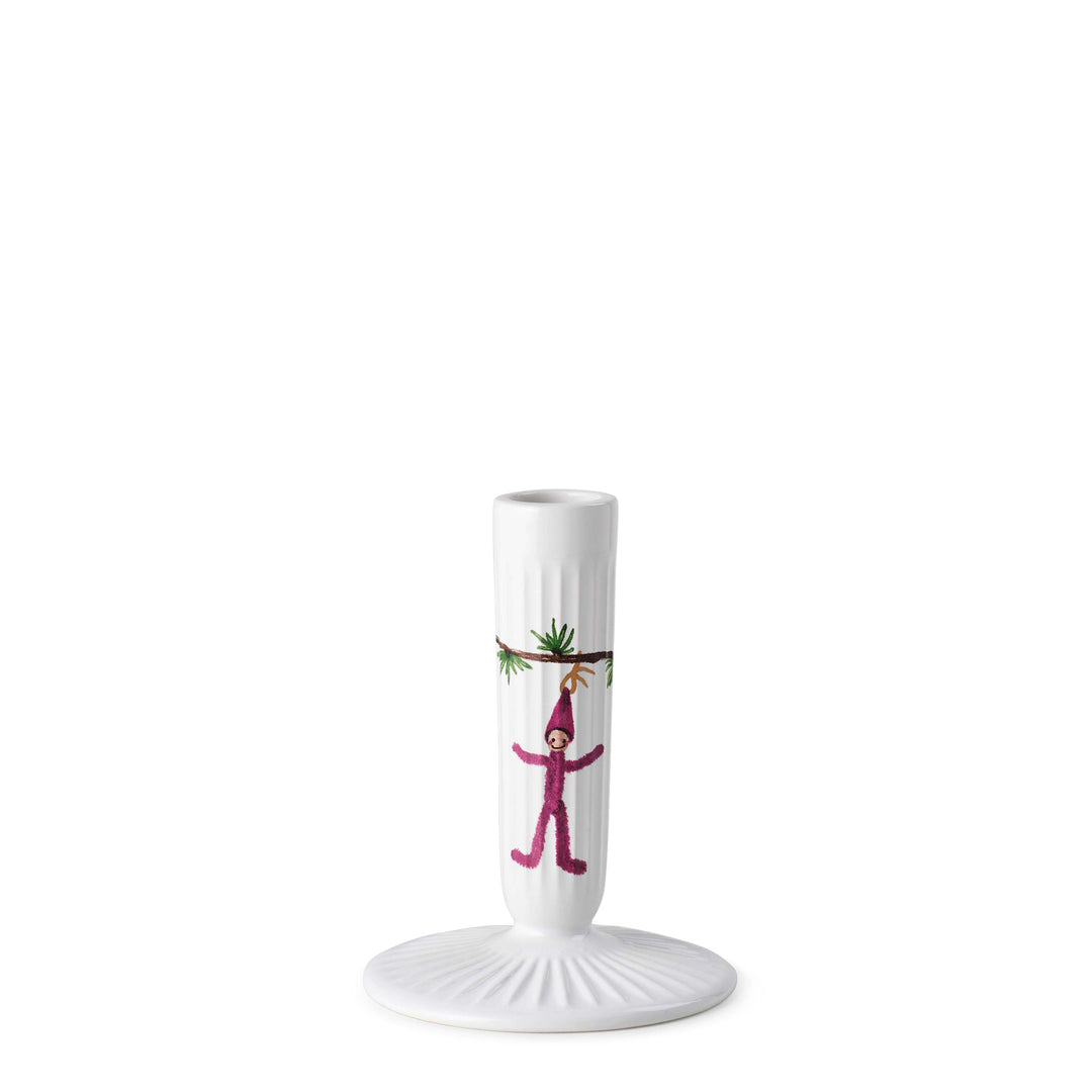 Produktbillede af Kähler Hammershøi Christmas Lysestage H12 hvid i premium kvalitet