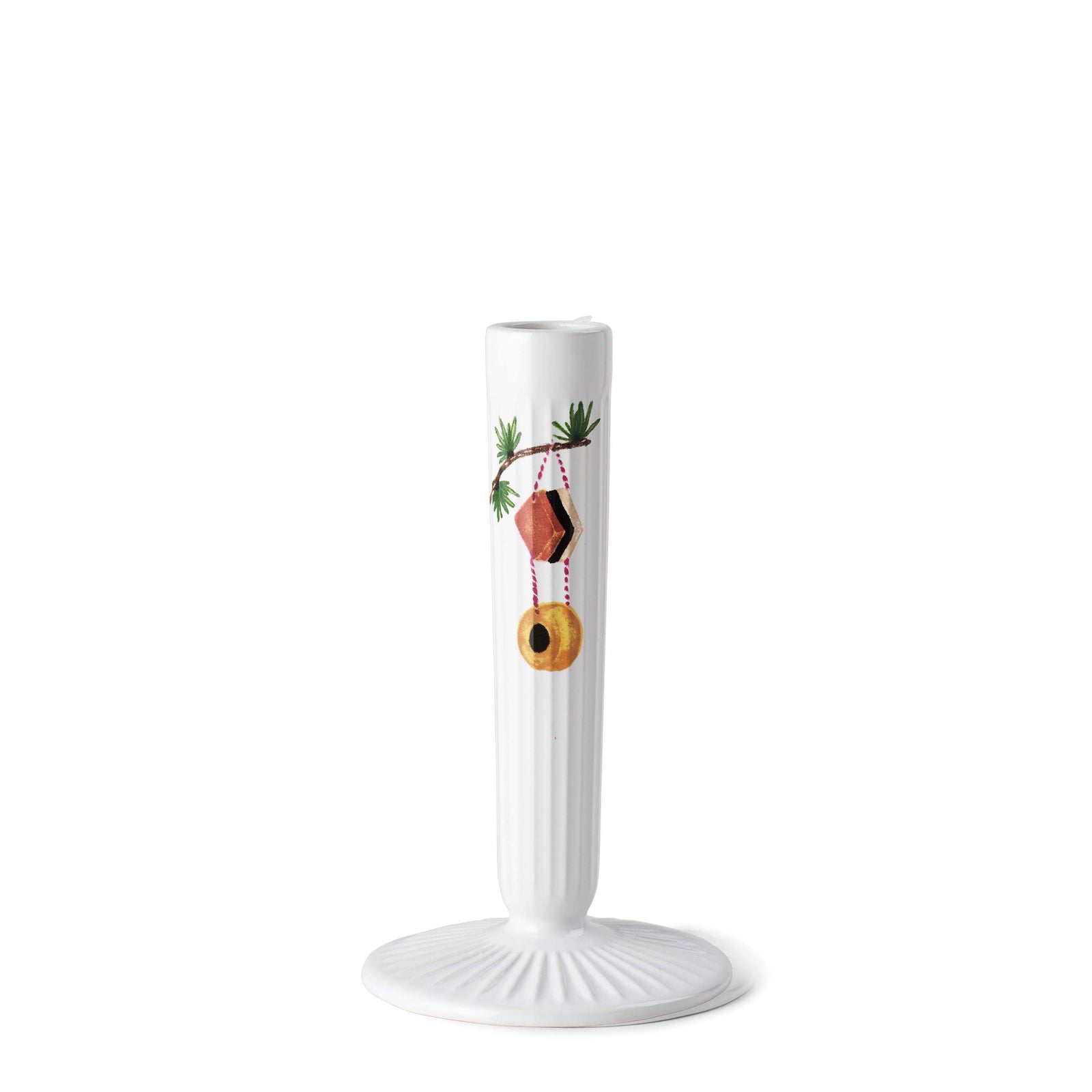 Produktbillede af Kähler Hammershøi Christmas Lysestage H16 hvid i premium kvalitet