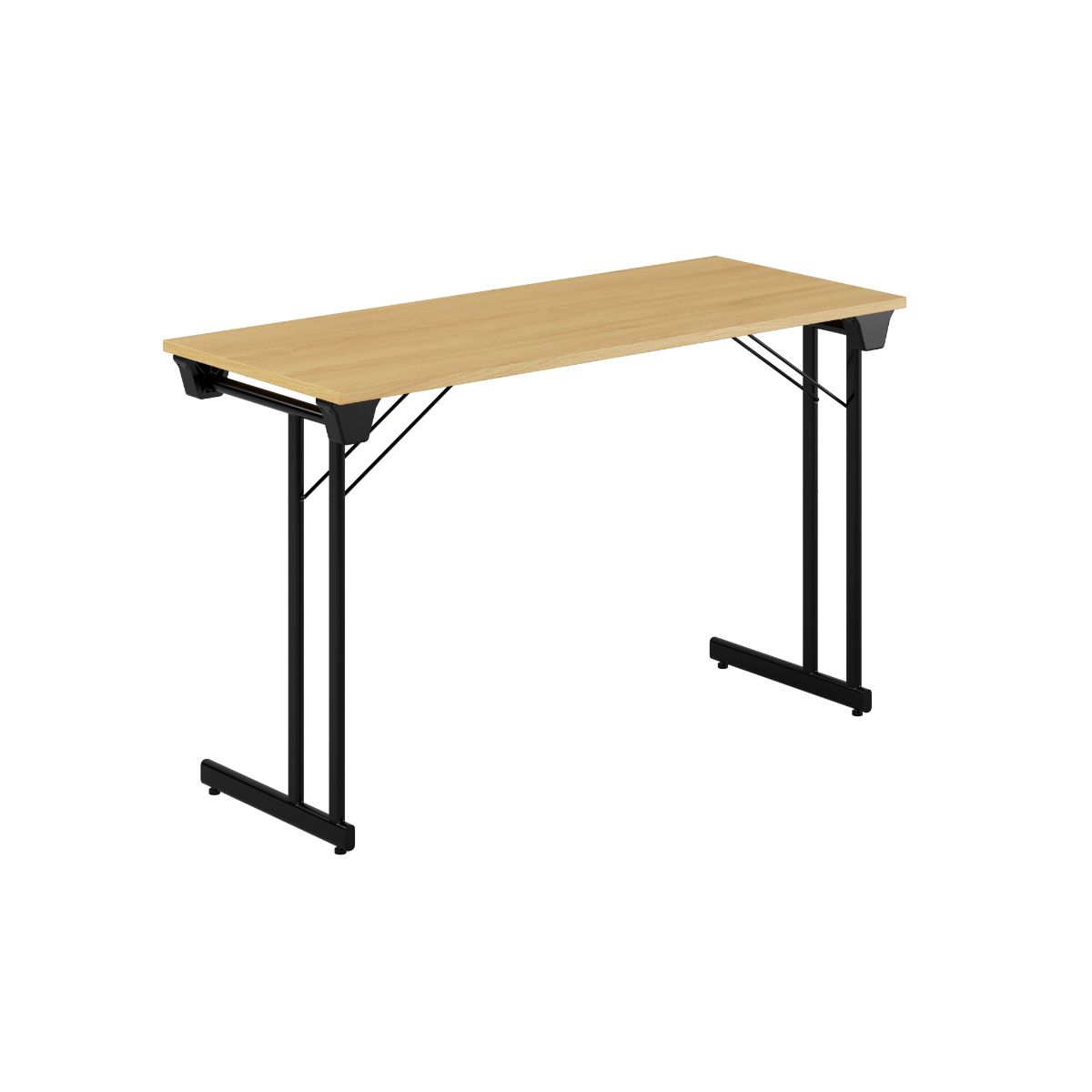 Produktbillede af Kongress Style 120x50cm Sammenklappeligt bord Eg-sort på tilbud