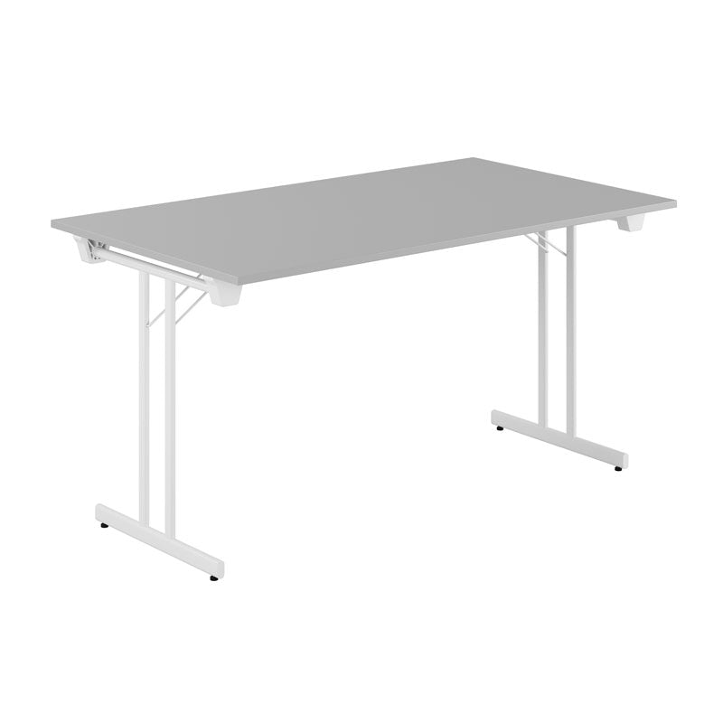 Produktbillede af Dinner Style 140x80cm Sammenklappeligt bord Grå-hvid på tilbud