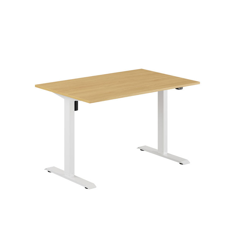 Produktbillede af EASY Hæve/Sænkebord m/1 motor 120x80cm Eg-hvid på tilbud