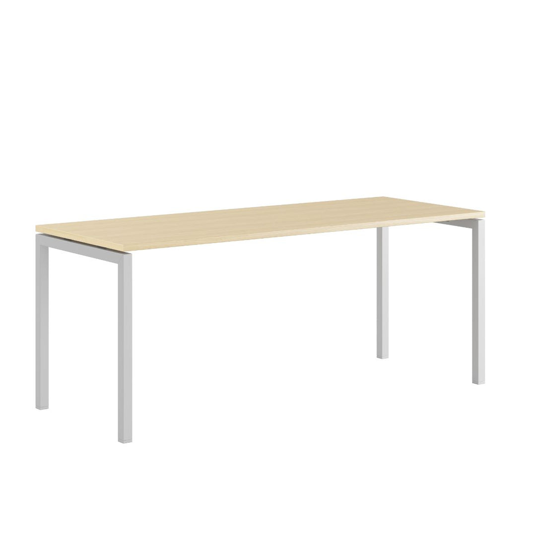 Produktbillede af Luna U Bord 180x70cm Birk-hvid på tilbud