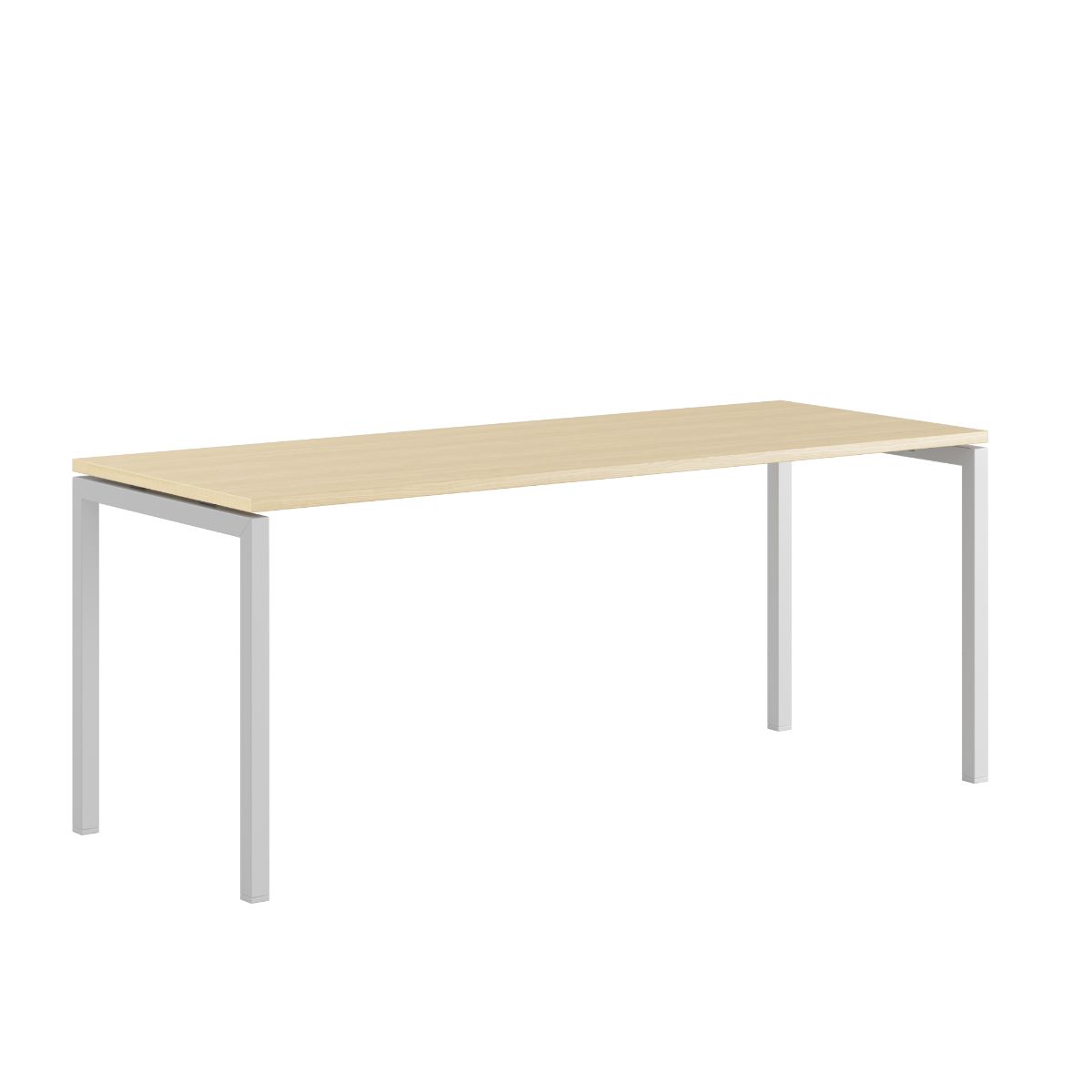 Produktbillede af Luna U Bord 180x70cm Birk-hvid på tilbud