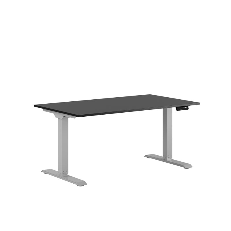 Produktbillede af Premium Hæve/Sænkebord m/2 motorer 140x80cm Sort-grå på tilbud
