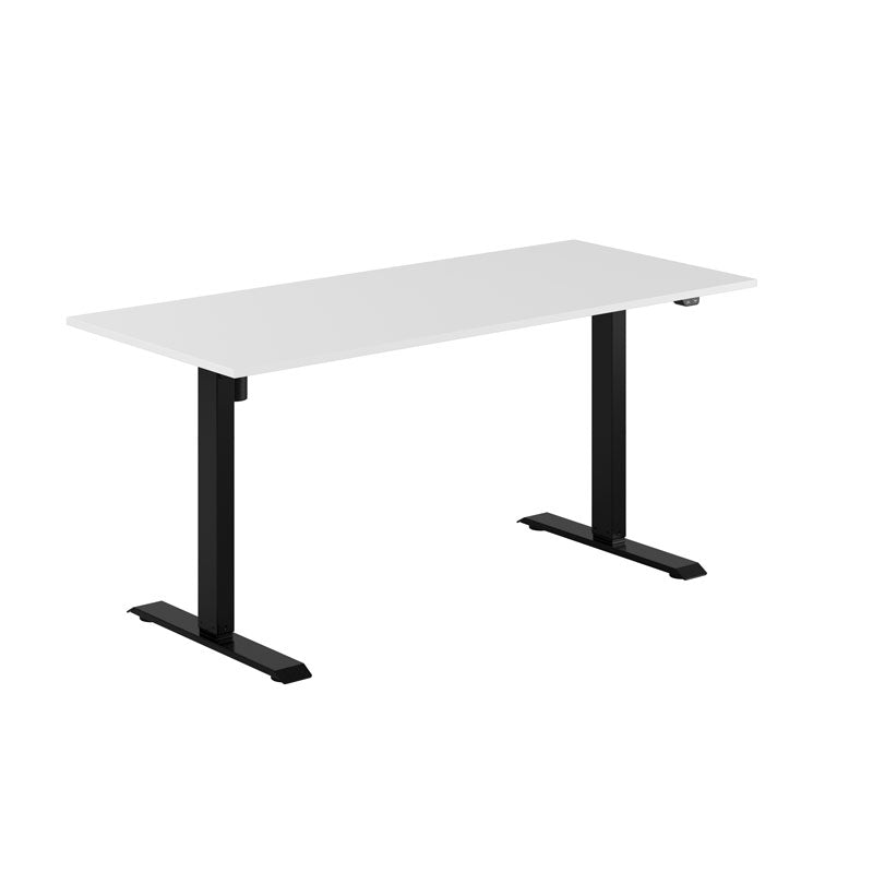 Produktbillede af EASY Hæve/Sænkebord m/1 motor 160x70cm Hvid-sort på tilbud