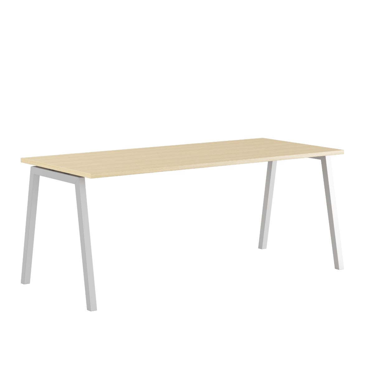 Produktbillede af Luna A Bord 180x80cm Birk-hvid på tilbud