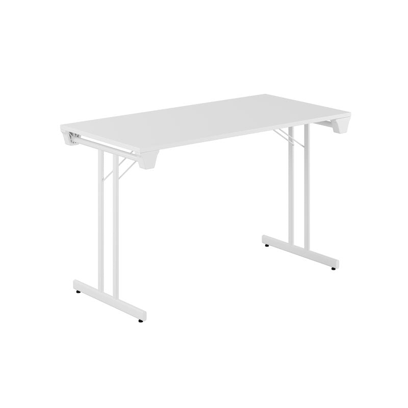 Produktbillede af Dinner Style 120x60cm Sammenklappeligt bord Hvid-hvid på tilbud