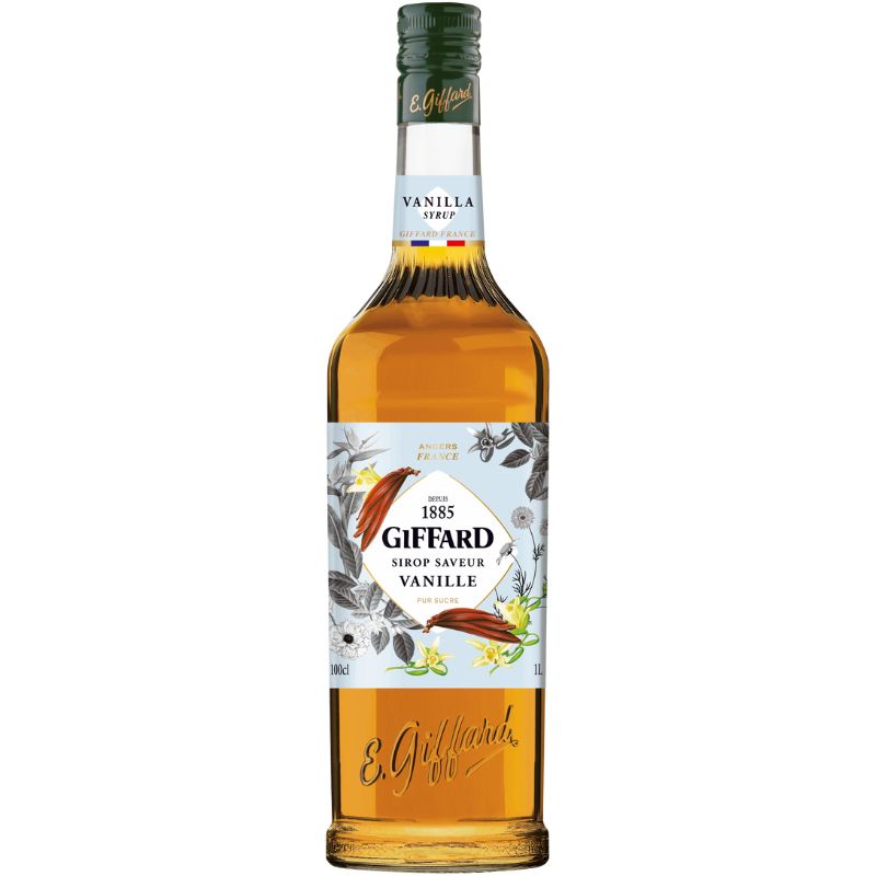 Produktbillede af Giffard Syrup Vanilje 1 Ltr på tilbud i premium kvalitet