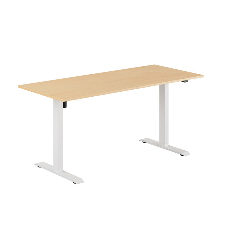 Produktbillede af EASY Hæve/Sænkebord m/1 motor 160x70cm Bøg-hvid på tilbud