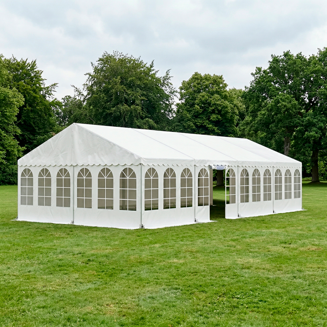 Partytelt Komplet 6 x 12 mtr. HVID
