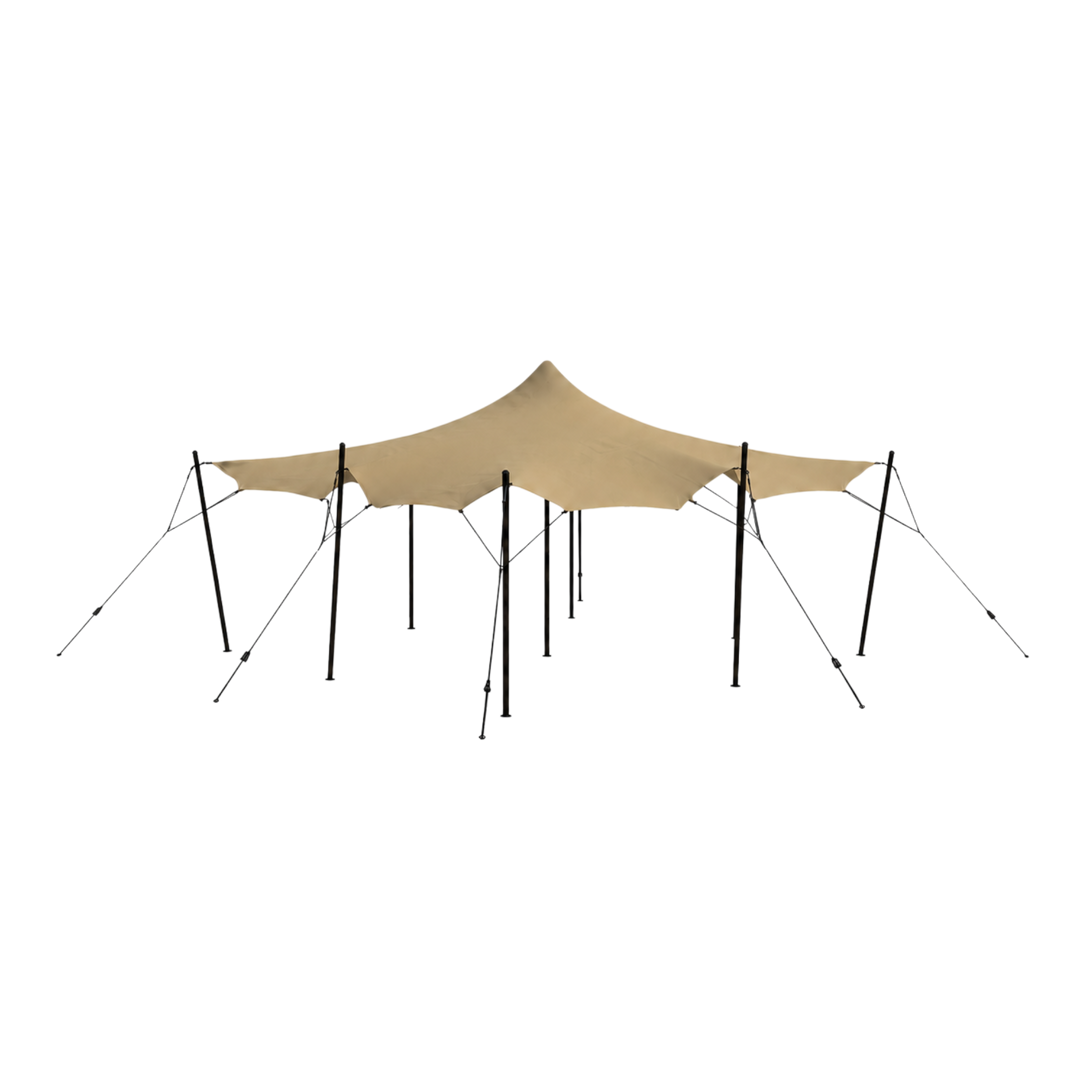 Stretch tent 6x6m SAND Komplet Sand