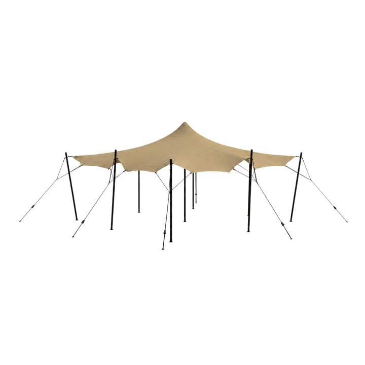 Stretch tent 6x6m SAND Komplet Sand