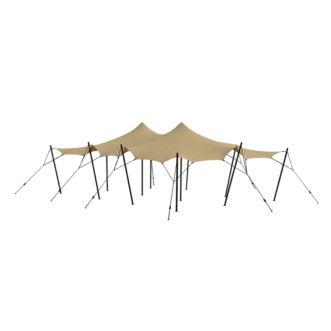 Stretch tent 6x9m SAND Komplet Sand