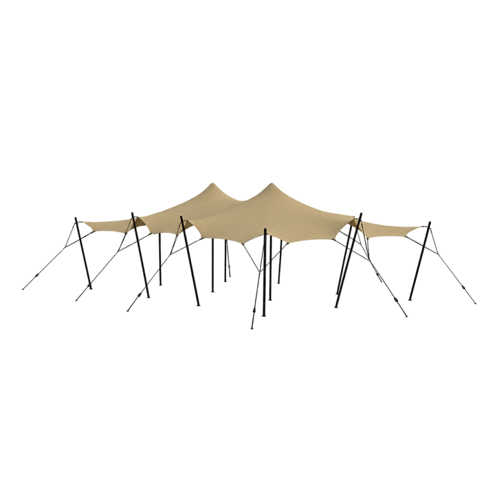 Stretch tent 6x9m SAND Komplet Sand