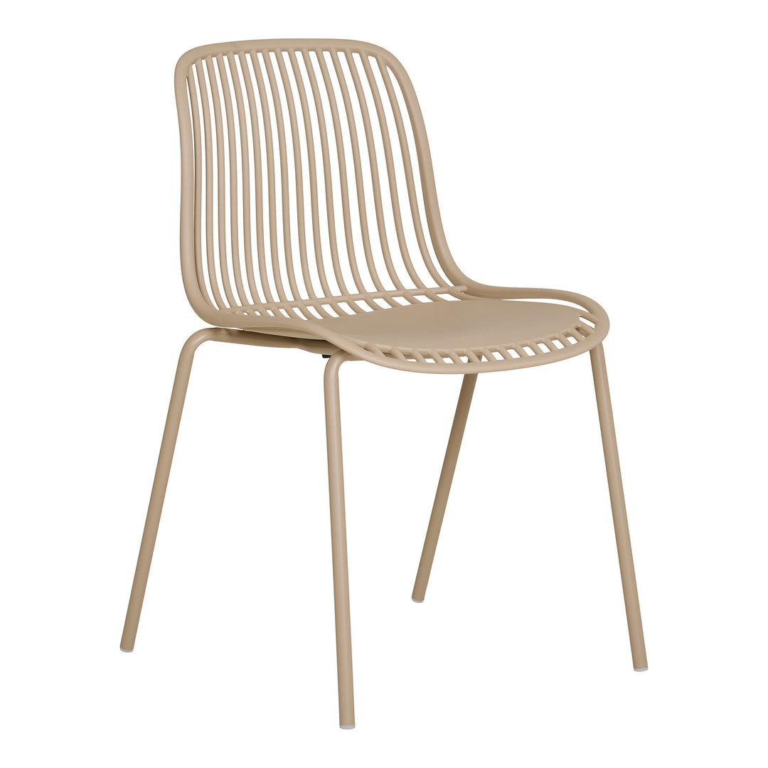 HOUSE NORDIC Branson havestol stabelbar sand polypropylen og sand stål
