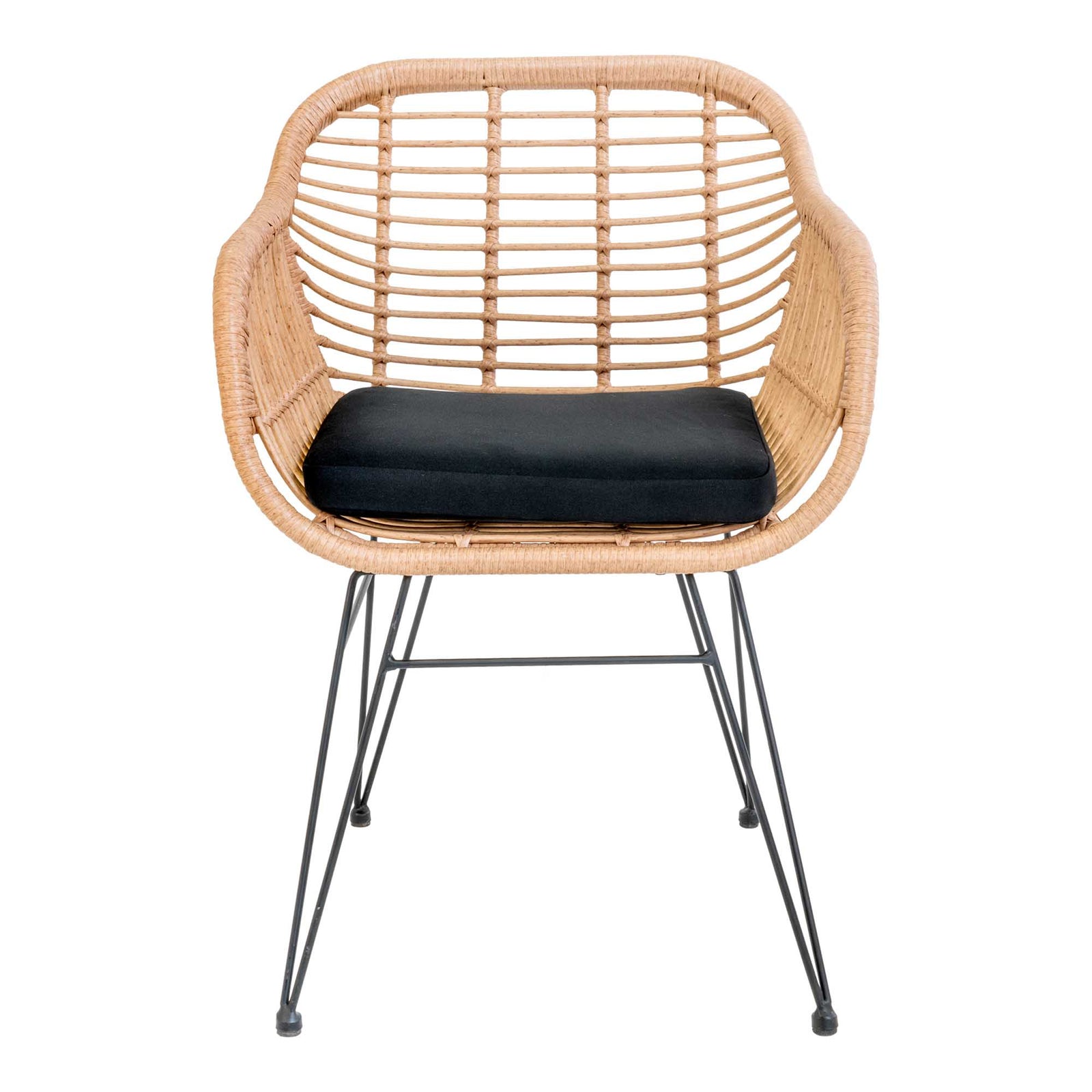 Produktbillede af House Nordic Trieste Stol naturligt polyrattan med hynde 82 i premium kvalitet