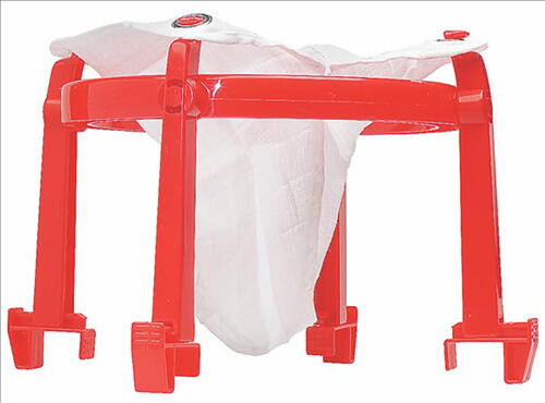 Produktbillede af Saftstativ Plast Med Pose Rød på tilbud i brug