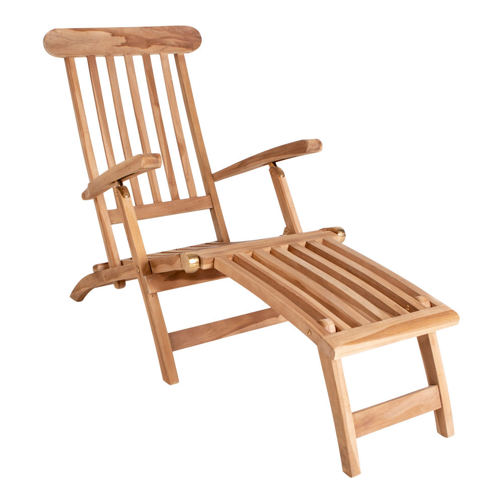 Produktbillede af HOUSE NORDIC Arrecife Teak dækstol natur teaktræ m. armlæn i premium kvalitet